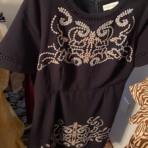 Sugar +Lip2 Navy Embroidered Dress